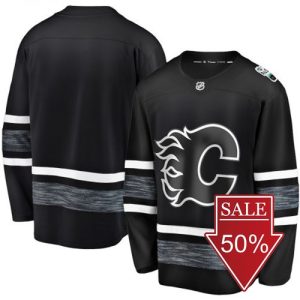 Calgary Flames Trikot Schwarz Blank 2019 NHL All-Star Game Replica